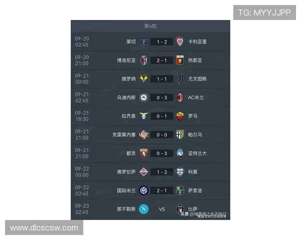 意甲最新赛程及积分榜分析 即将迎来关键对决和冠军争夺战